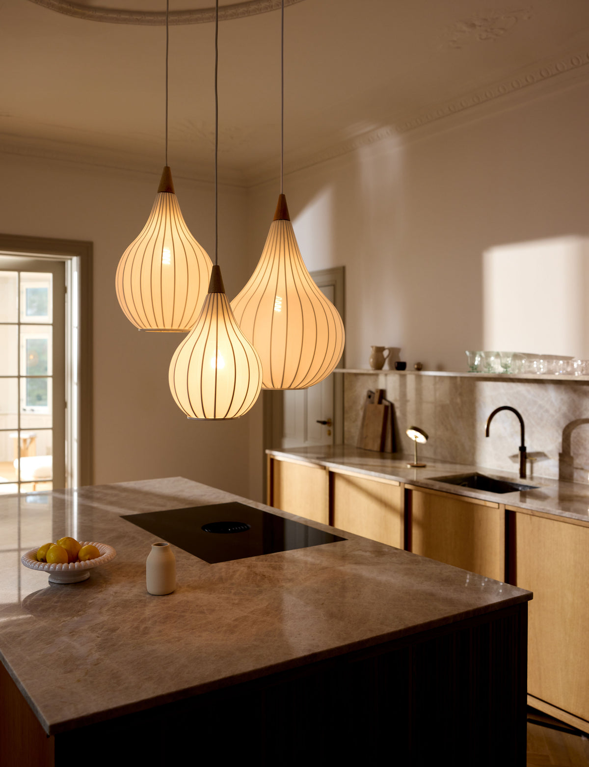 
"Drops Textile" Designer Pendant Lamp - ø 38cm