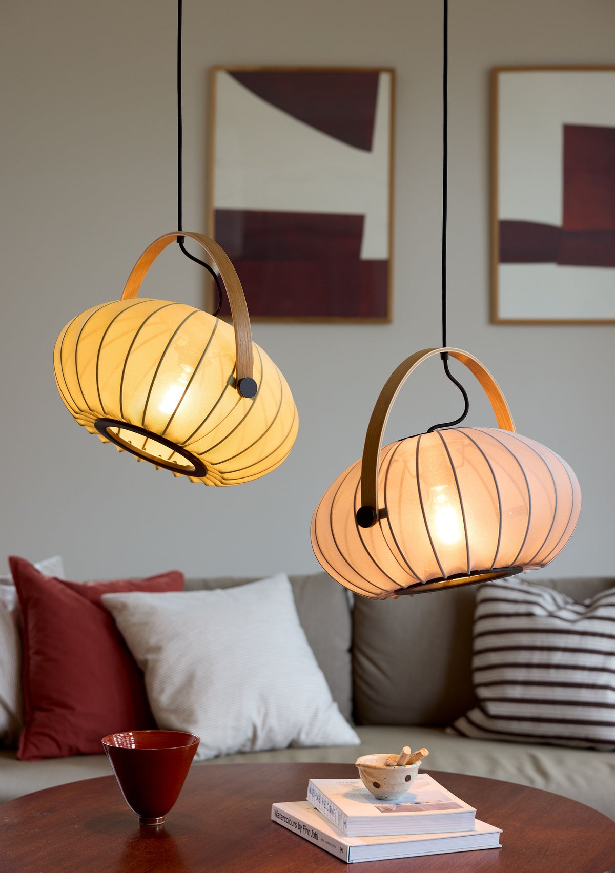 
Design Pendellampe "DC Textile" - Grau
