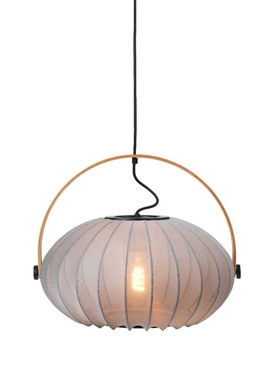 
Design Pendellampe "DC Textile" - Grau