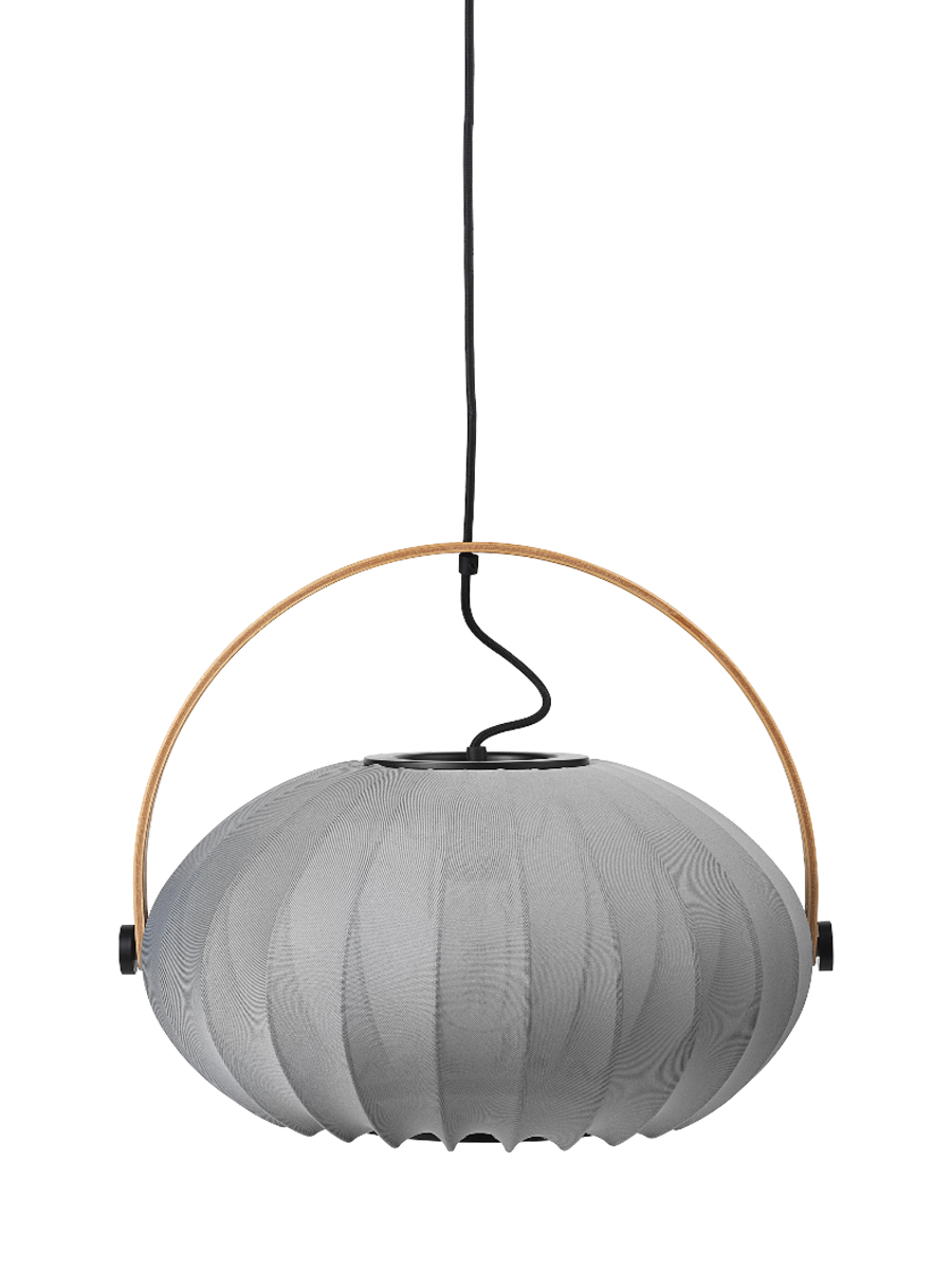 
Design Pendellampe "DC Textile" - Grau