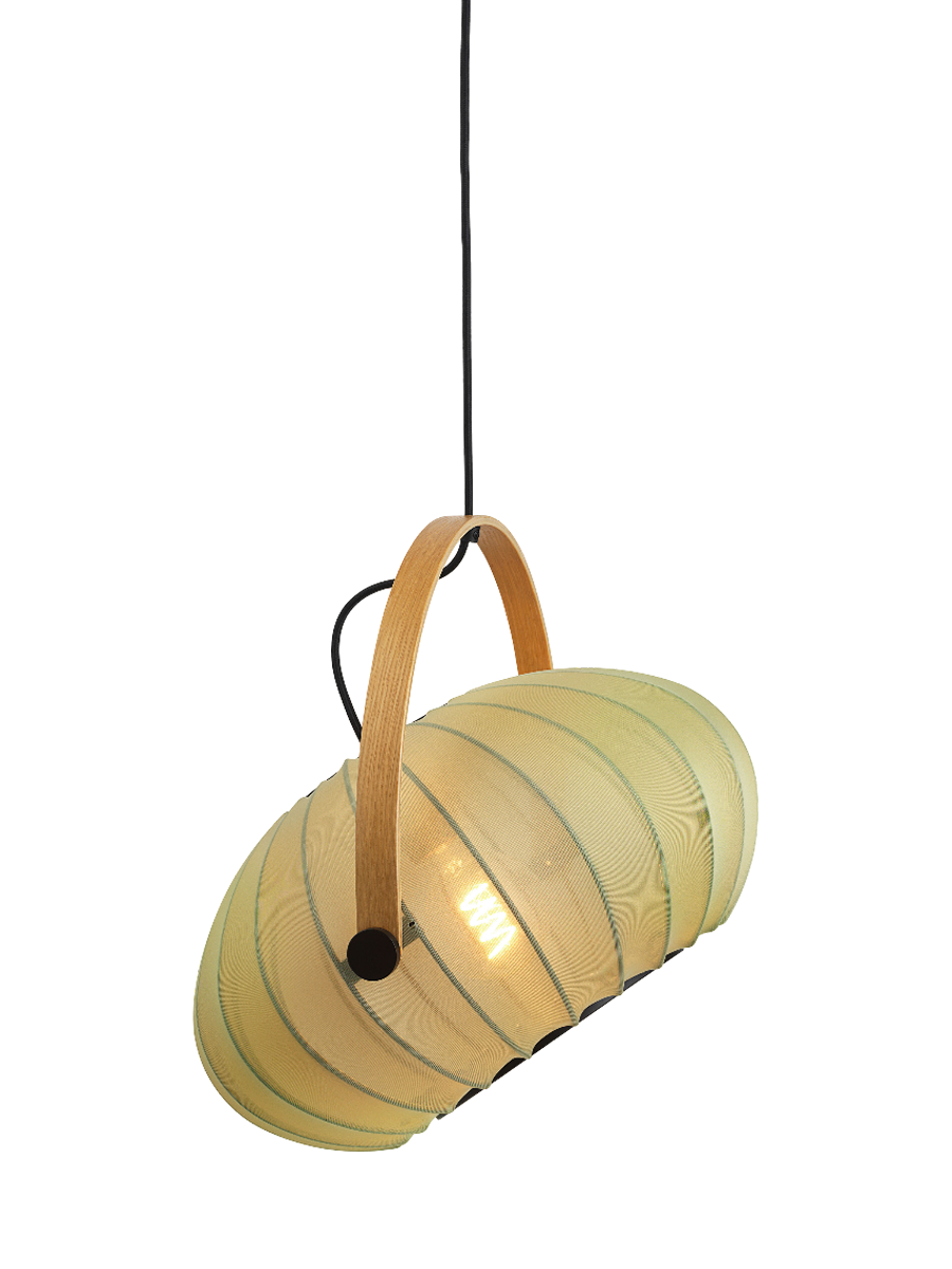 
"DC Textile" Design Pendant Lamp - Forest green