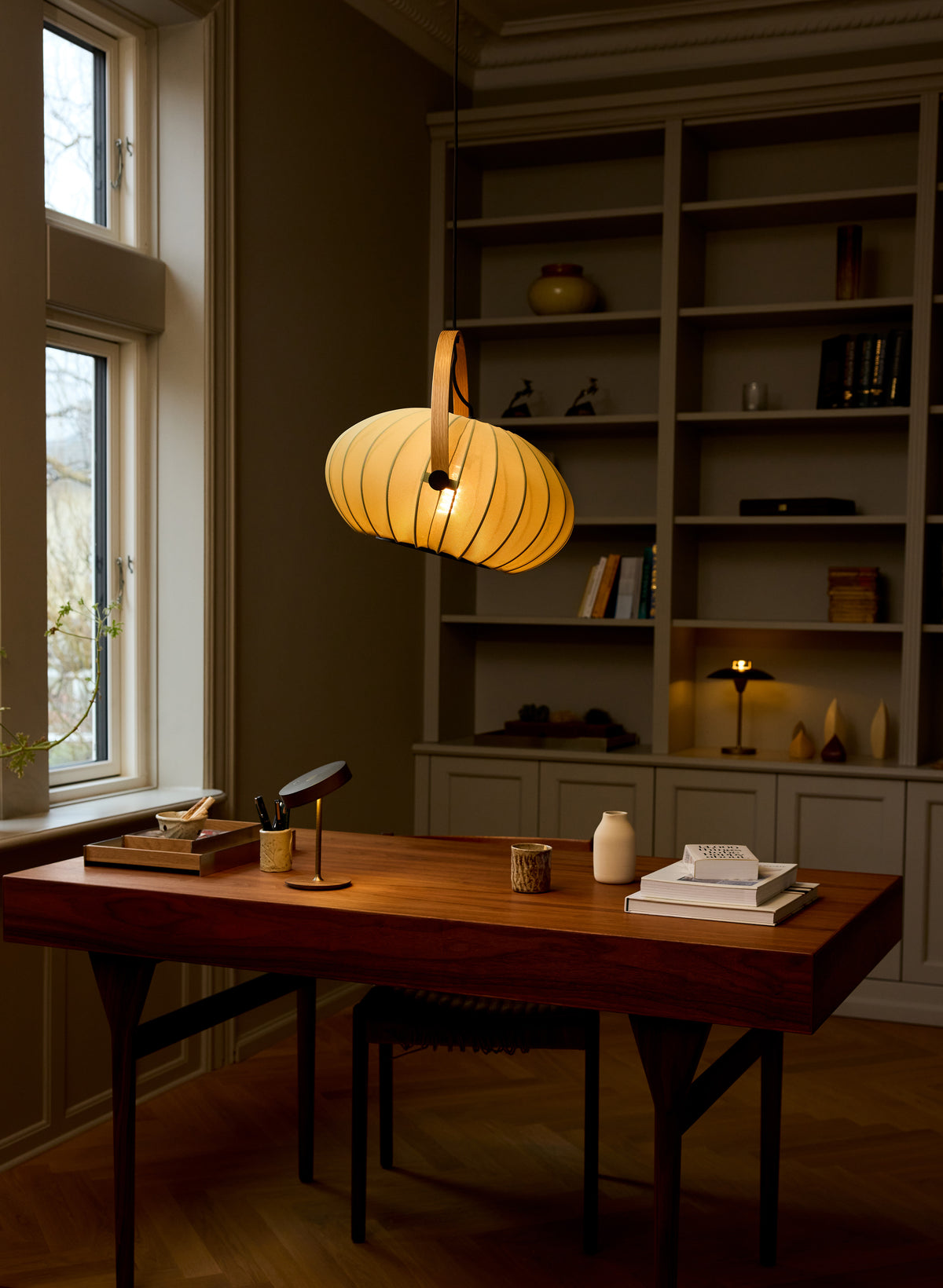 
"DC Textile" Design Pendant Lamp - Forest green