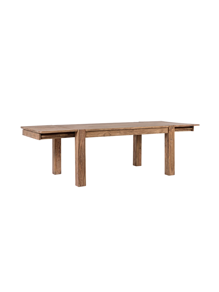 
Table à manger rectangulaire en bois massif « Salford », plusieurs tailles - 160-260 x 100 cm