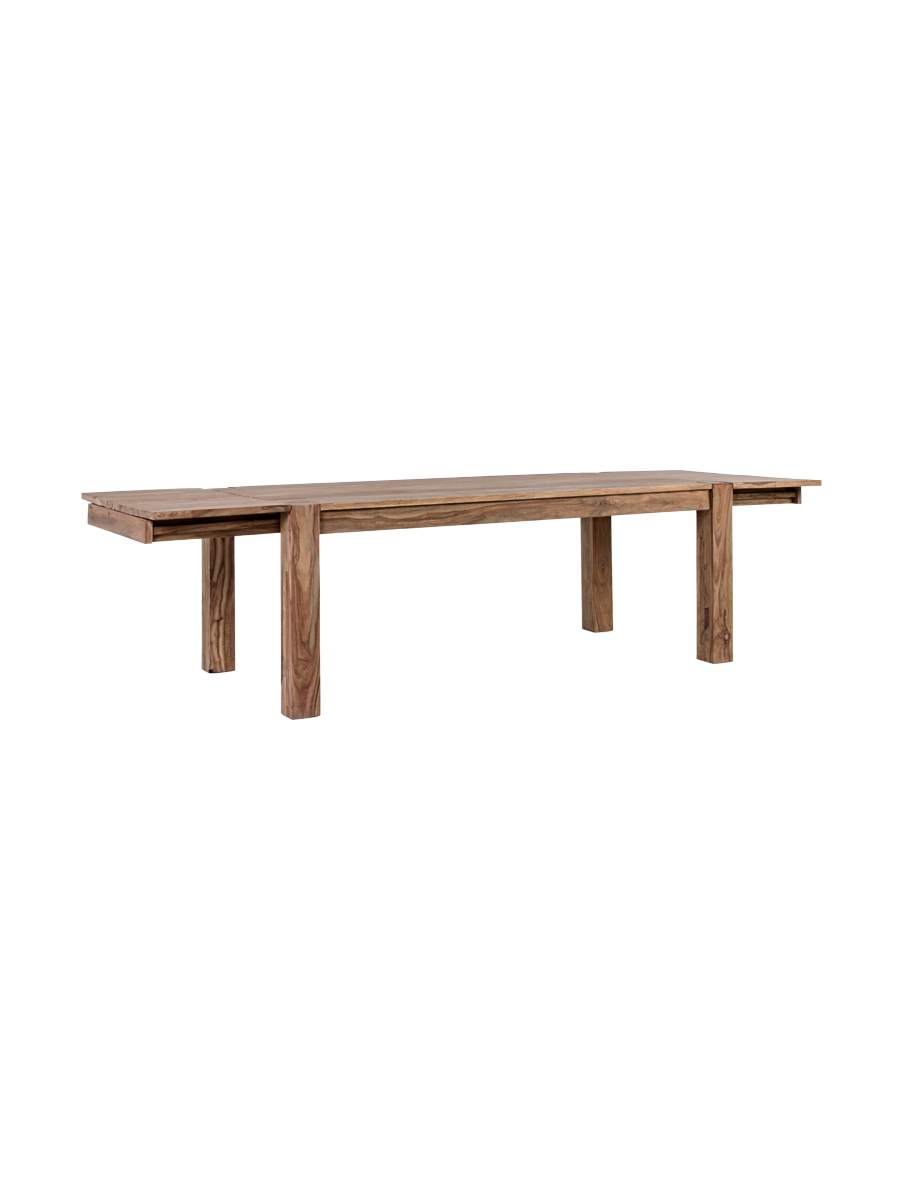 
Table à manger rectangulaire en bois massif « Salford », plusieurs tailles - 200-300 x 100 cm