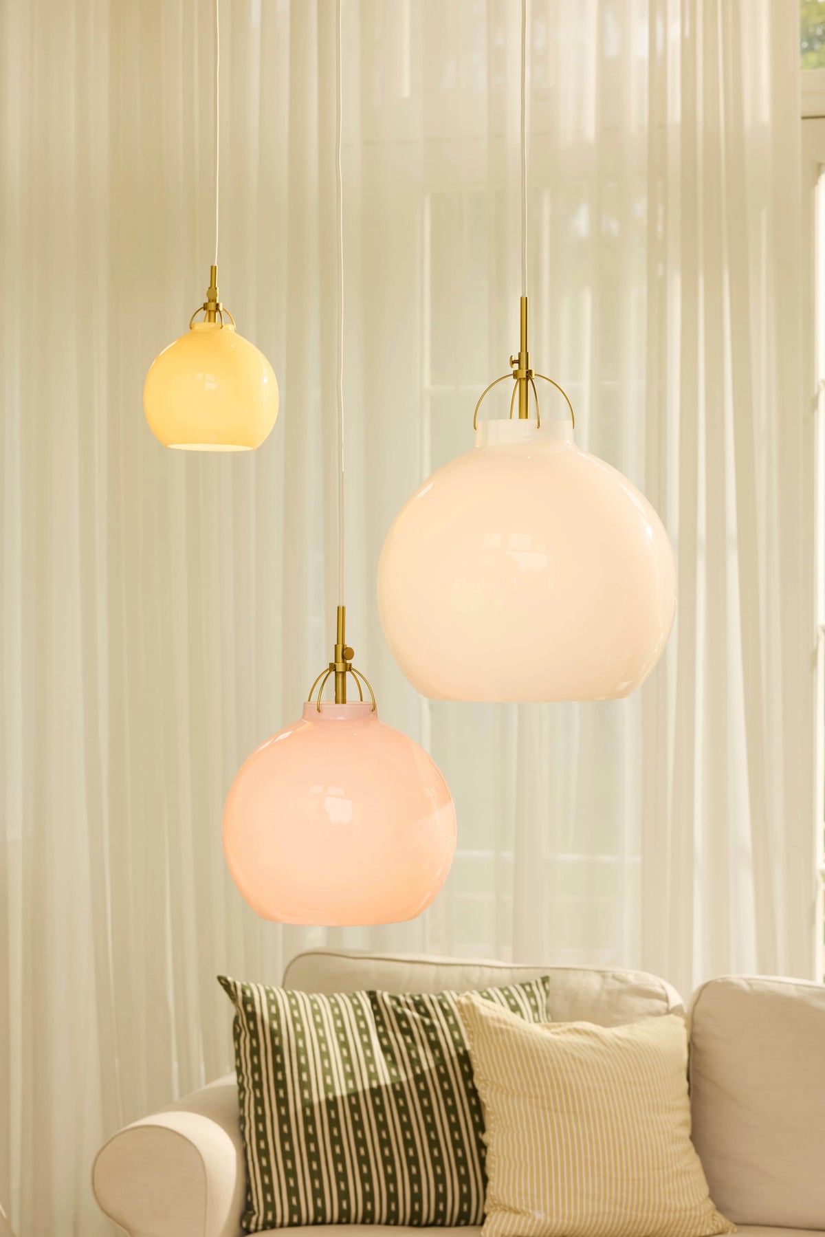 
Suspension design « Toscana » - Opale / ø 36cm