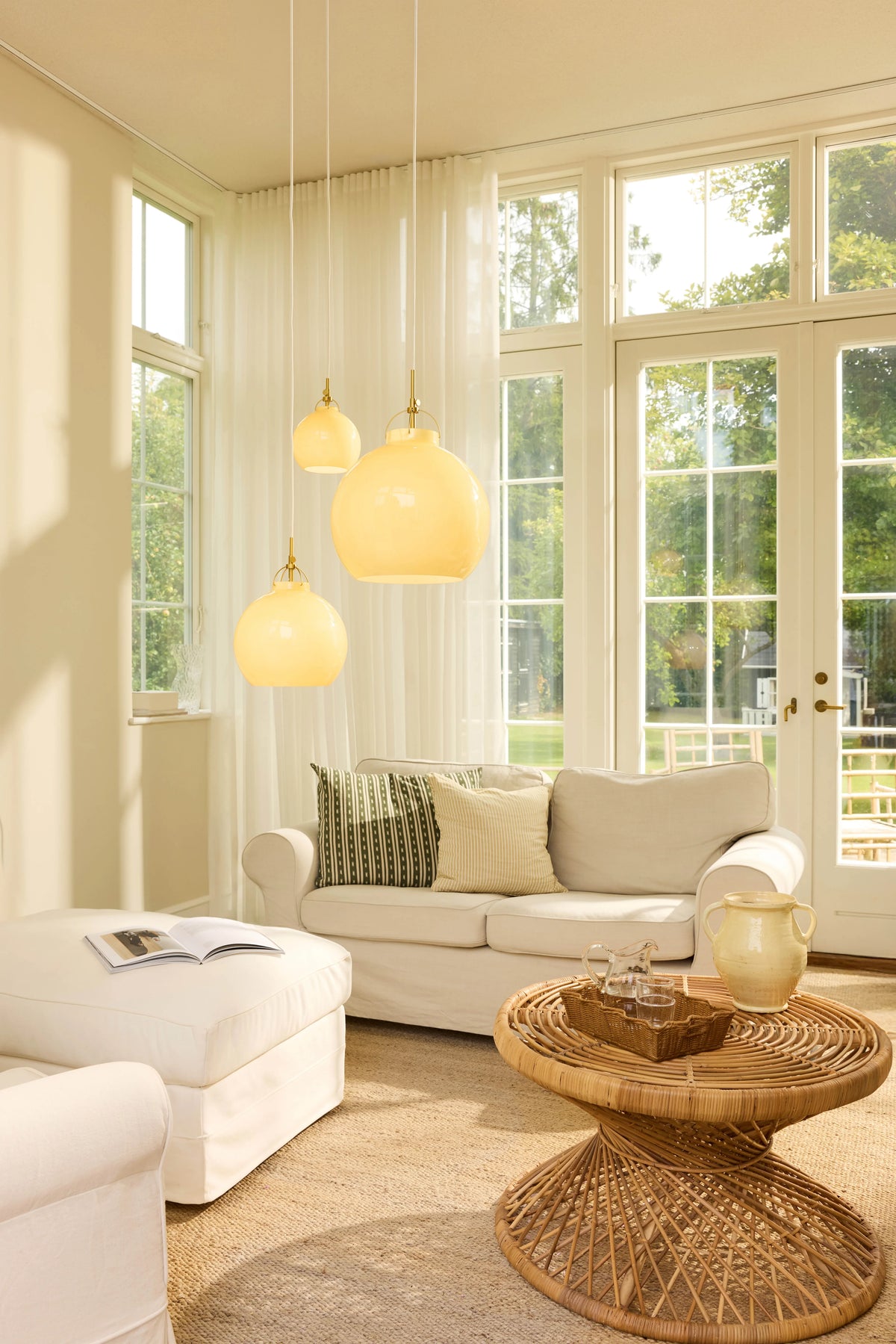 
Lampada a sospensione di design "Toscana" - Creme / ø 36cm