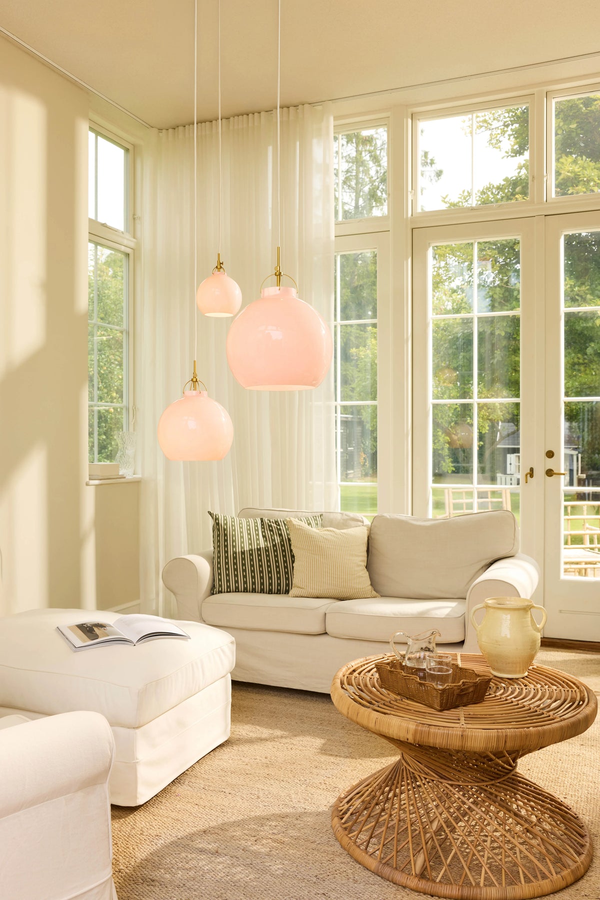 
Lampada a sospensione di design "Toscana" - Rosa / ø 36cm