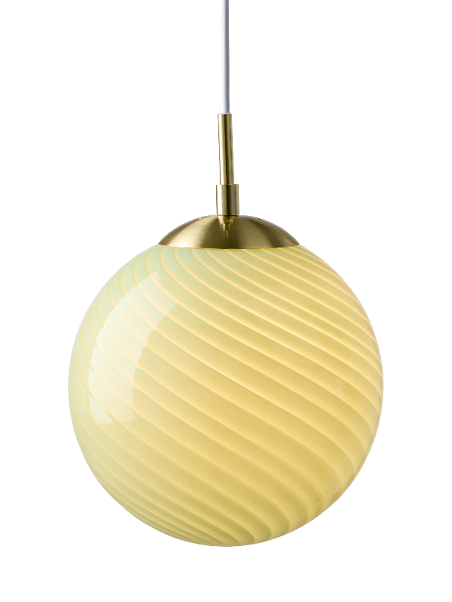 
Lampada a sospensione di design "Candy" - Oliva / Piccolo