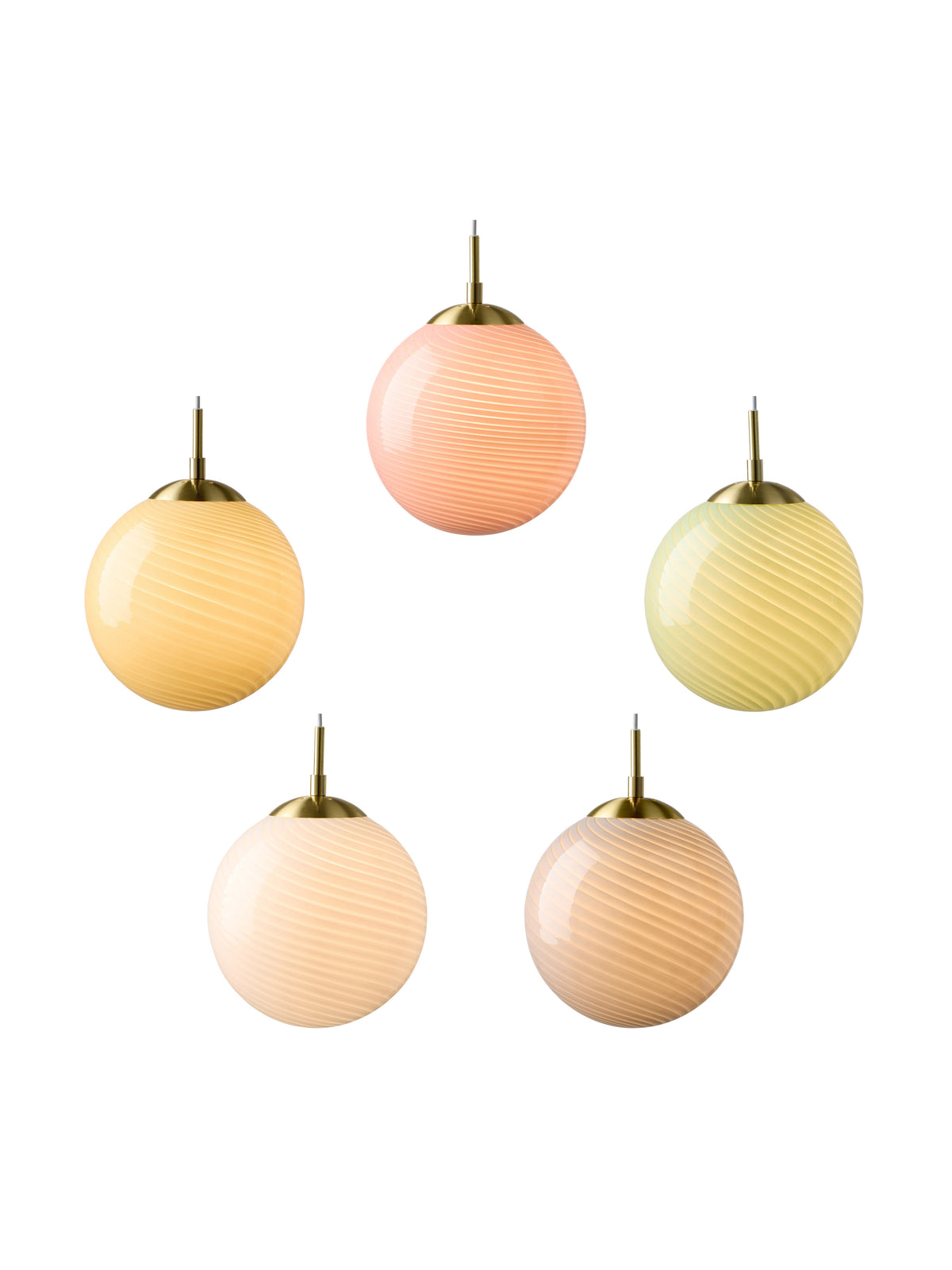 
"Candy" Designer Pendant Lamp - Rose / Medium