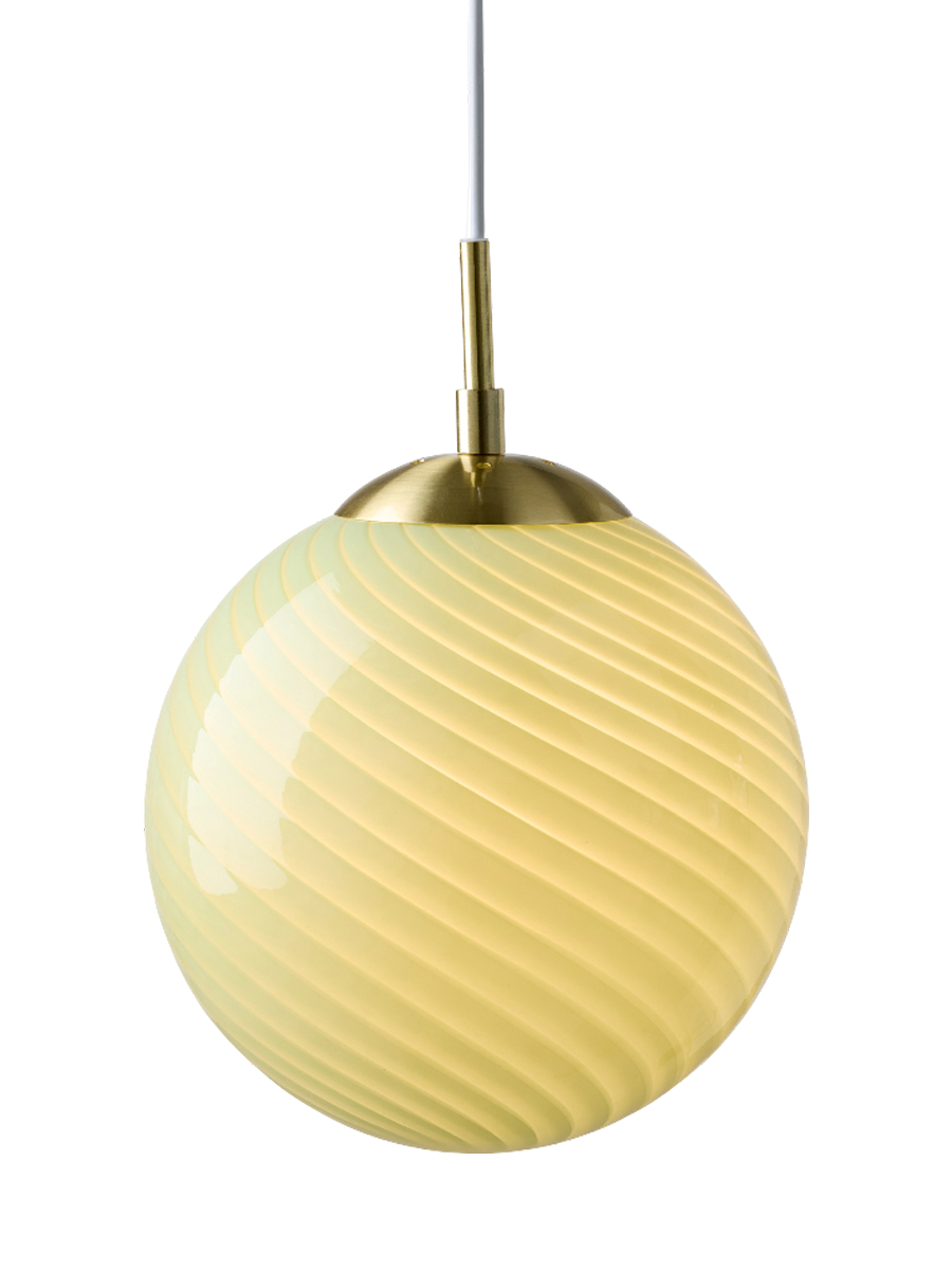 
Lampada a sospensione di design "Candy" - Oliva / Medio