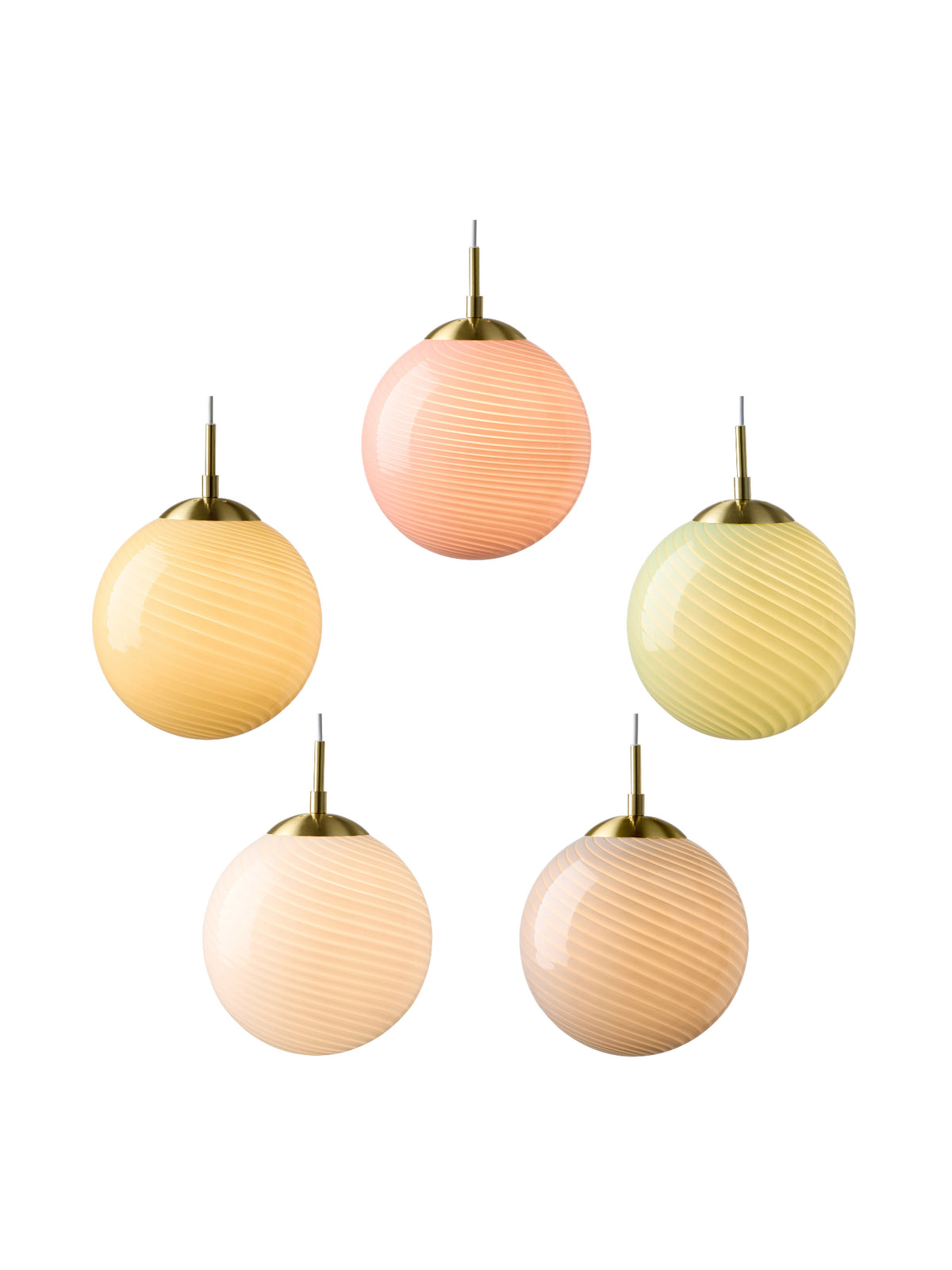 
Lampada a sospensione di design "Candy" - Opale / Grande