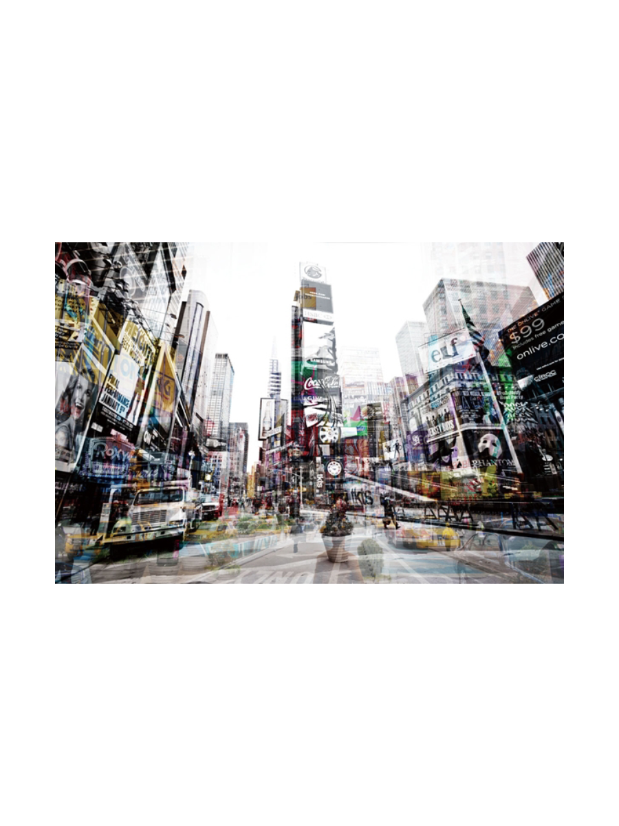 
Glasbild „Times Square“ 100 x 150 cm