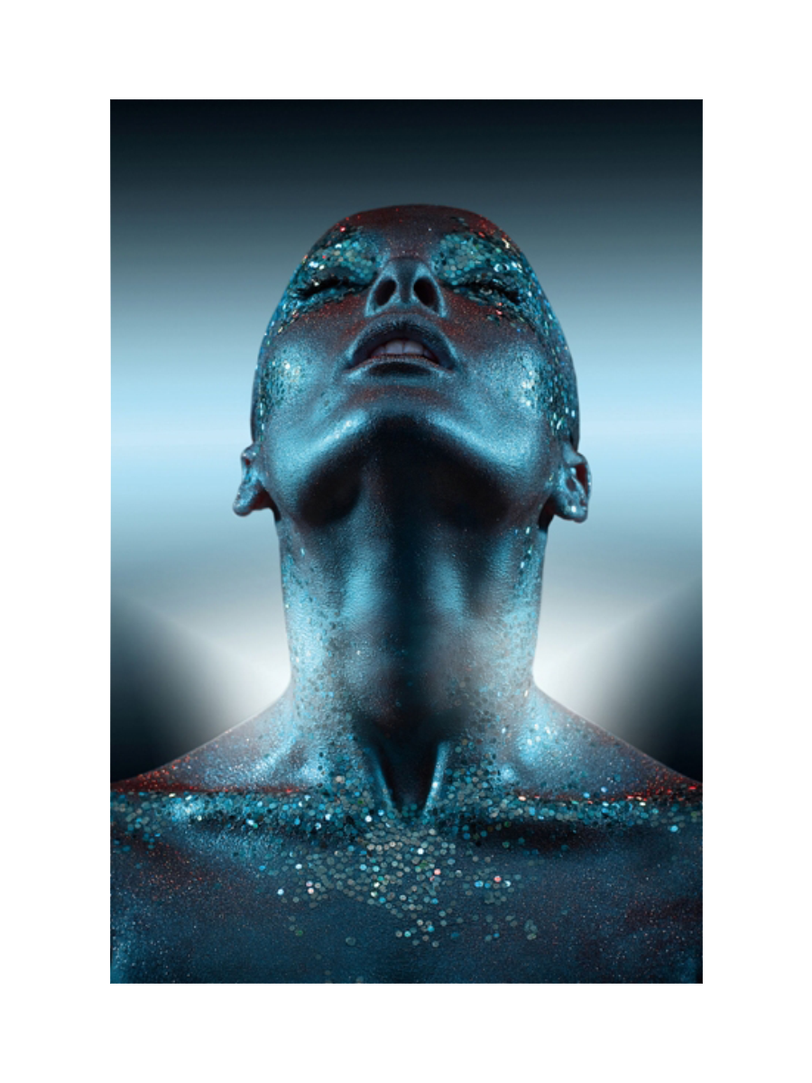 
Glasbild „Beauty in Blue“ 80 x 120 cm