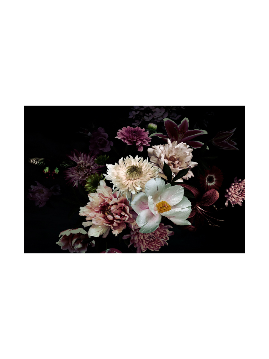 
Quadro in vetro «Fiori» 80 x 120 cm