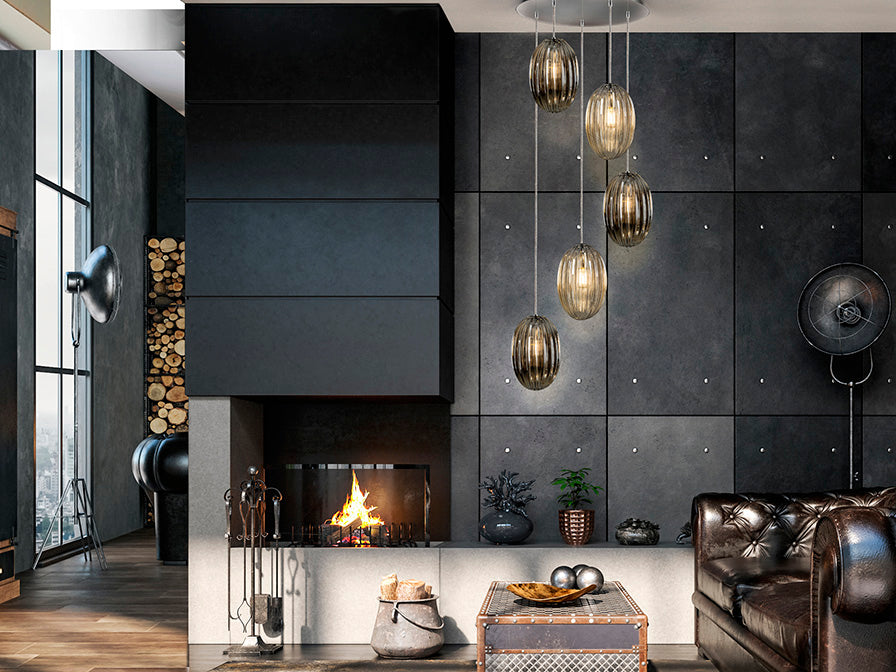 
Lampada a sospensione di design a LED dimmerabile «Ovila» a 5 luci
