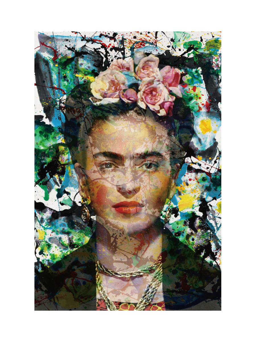 
Tableau en verre « Frieda abstraite » - 80 x 120 cm