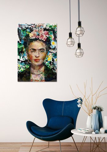 
Tableau en verre « Frieda abstraite » - 60 x 90 cm