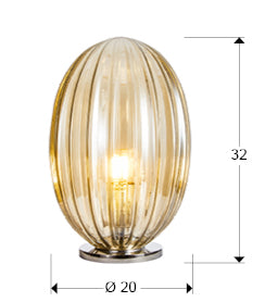 
Lampe de table design LED à intensité variable « Ovila »