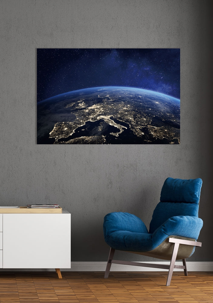 
Glasbild „Die Erde aus dem Weltall“ 80 x 120 cm