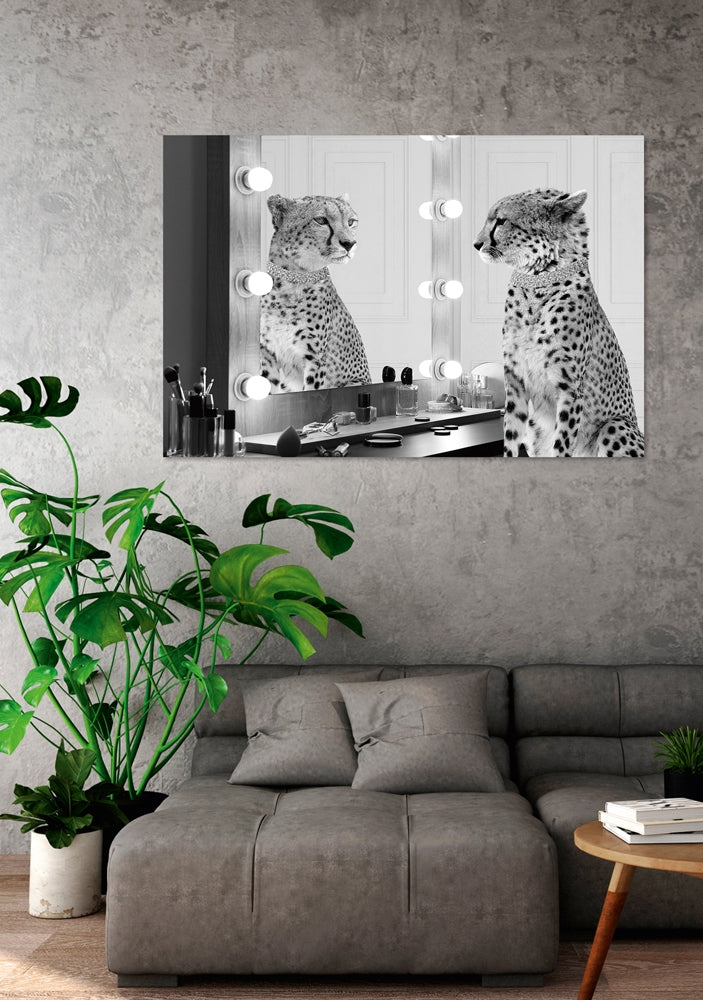 
Glasbild „Gepard Starlet“ 80 x 120 cm