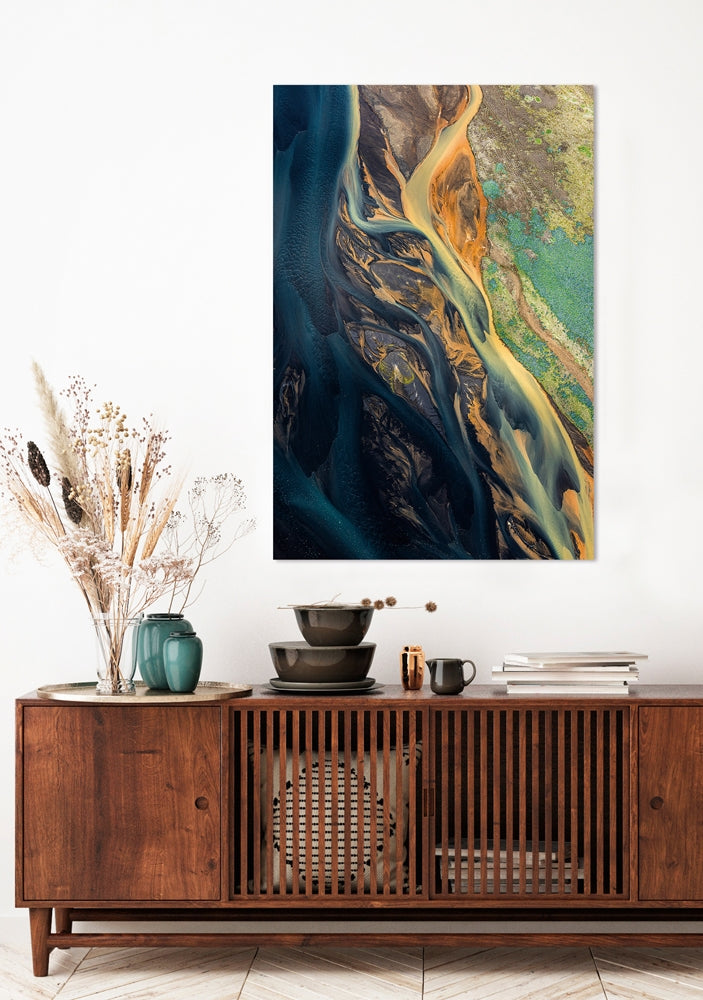 
Glasbild „Im Fokus des Satelliten“ 80 x 120 cm