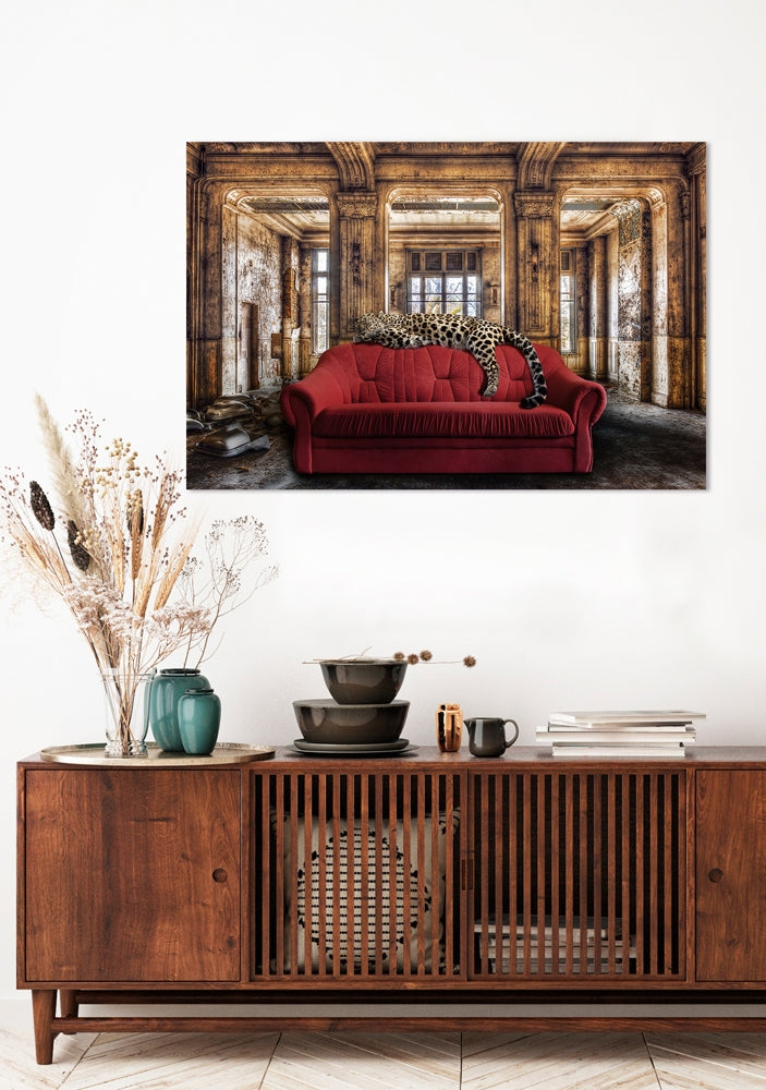 
Glasbild „Relaxing Leo“ 100 x 150 cm
