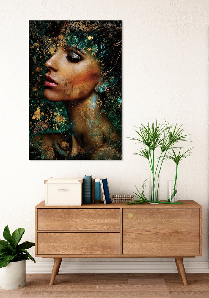 
Tableau en verre « Beauté turquoise » 80 x 120 cm