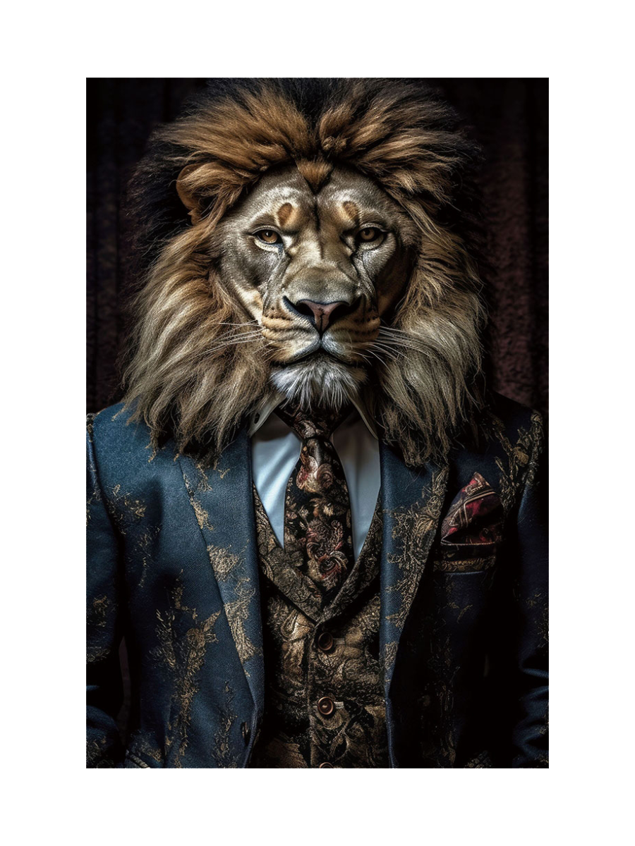 
Tableau en verre « Lion's Club » 80 x 120 cm