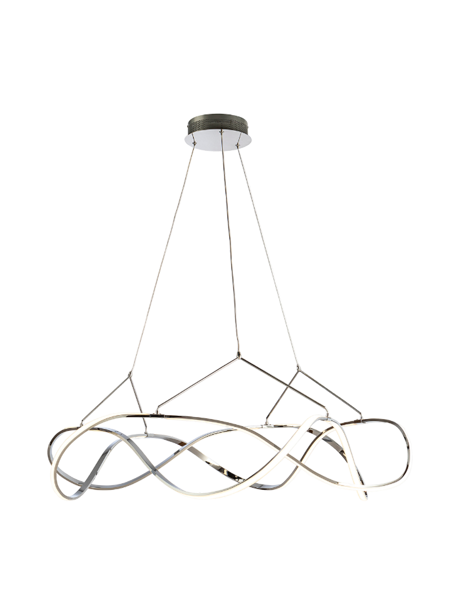 
Lampada a sospensione di design a LED dimmerabile «Molly», Ø 110 cm - senza telecomando / Oro rosa