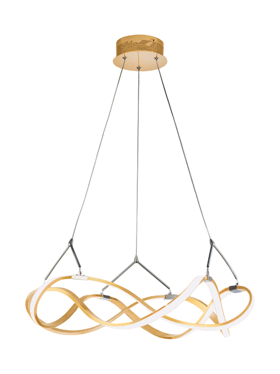 
Dimmable LED designer pendant lamp “Molly”, Ø 53 cm - Rose Gold