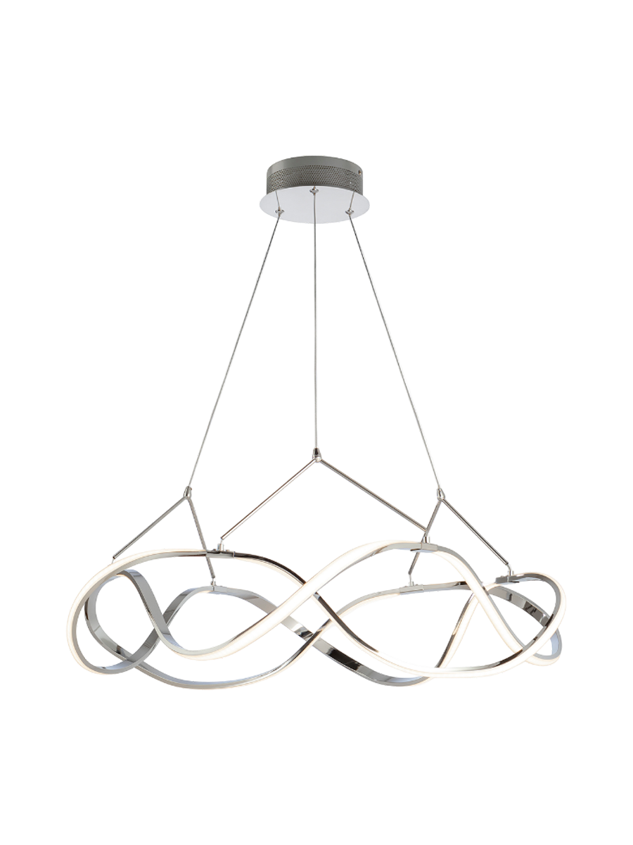 
Lampada a sospensione di design a LED dimmerabile «Molly» con telecomando, Ø 80 cm - Oro rosa