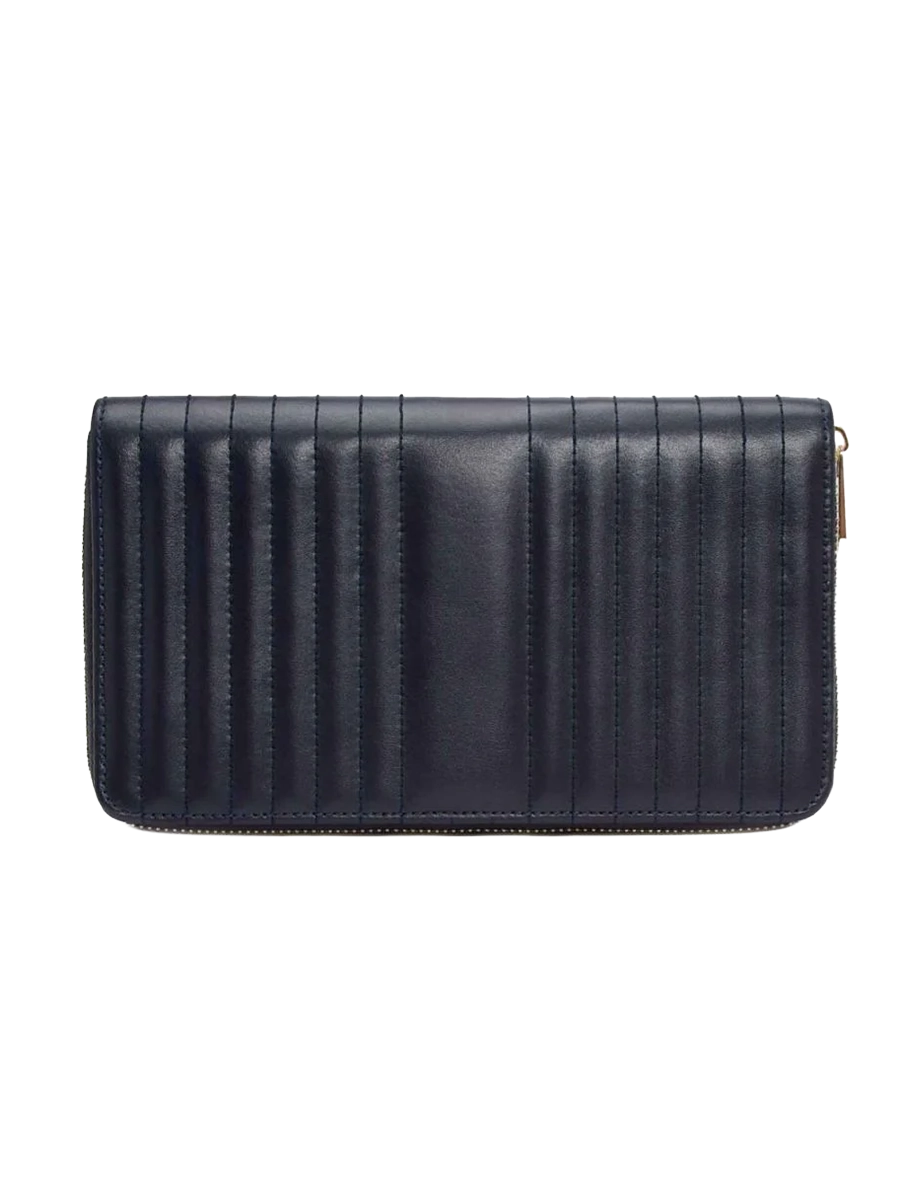
Large Genuine Leather Jewelry Case "Maria Jewelry Portfolio" - Navy