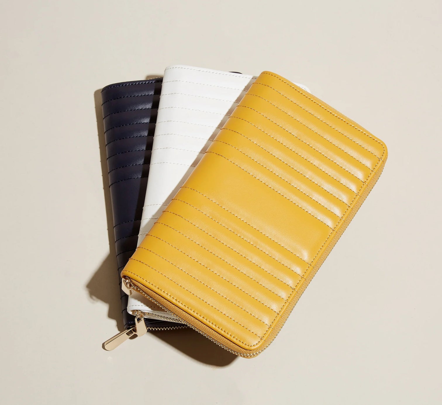 
Large Genuine Leather Jewelry Case "Portfolio Maria" - White
