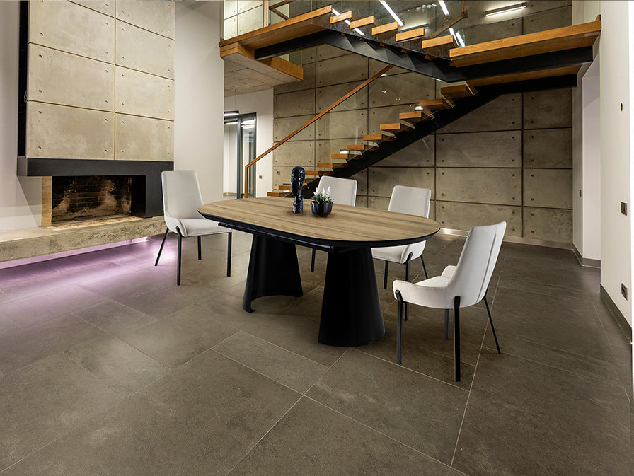
Large, extendable designer dining table “Capri” 206–406 cm