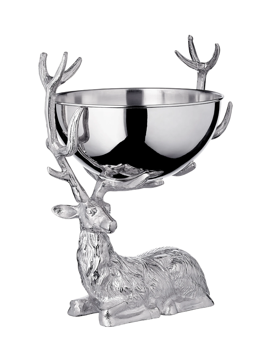 
Designer Bowl & Champagne Cooler "Richard" in nickel-plated stainless steel - Ø 32 x 50 cm