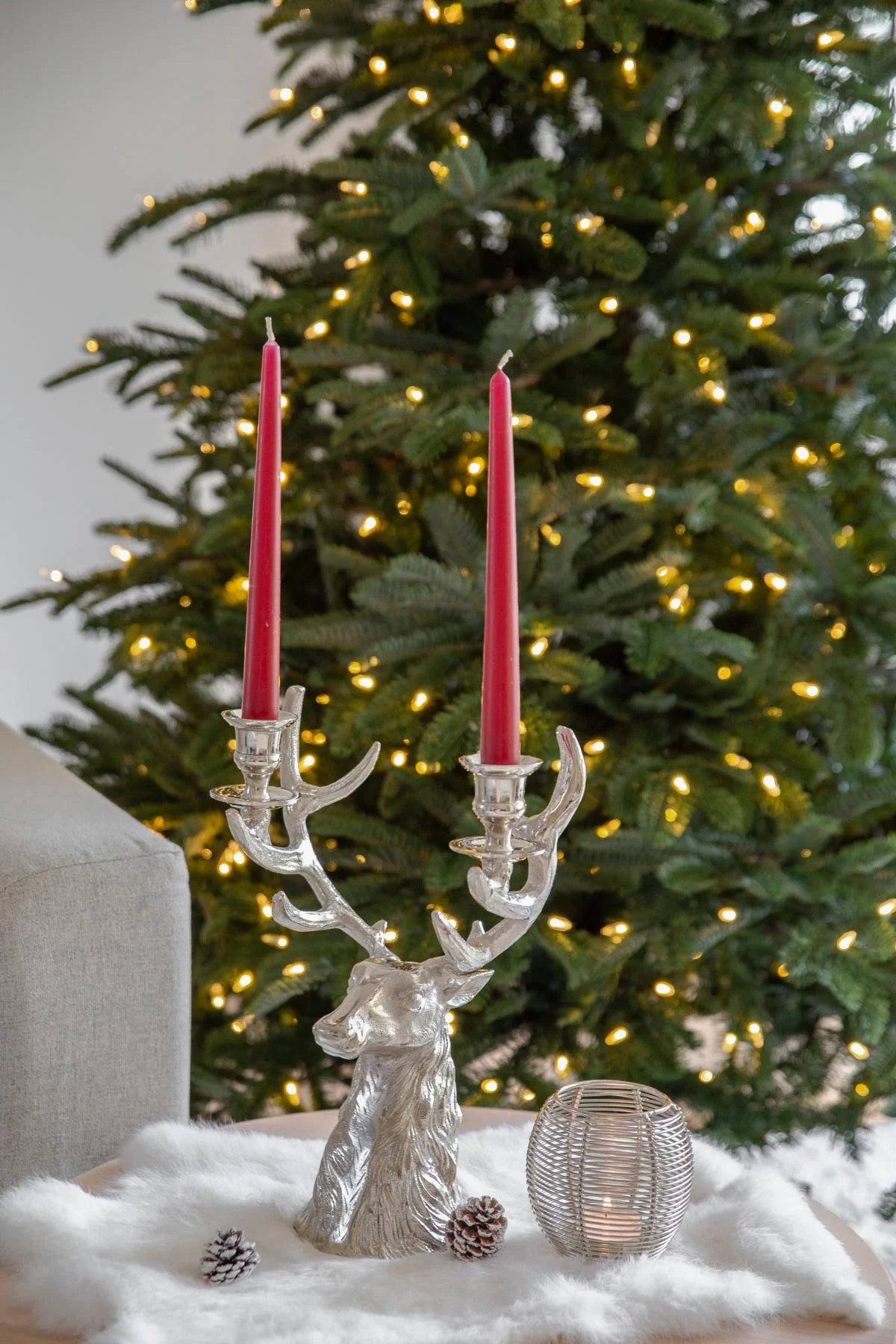 
Premium "Deer Antler" Candlestick for Two Taper Candles