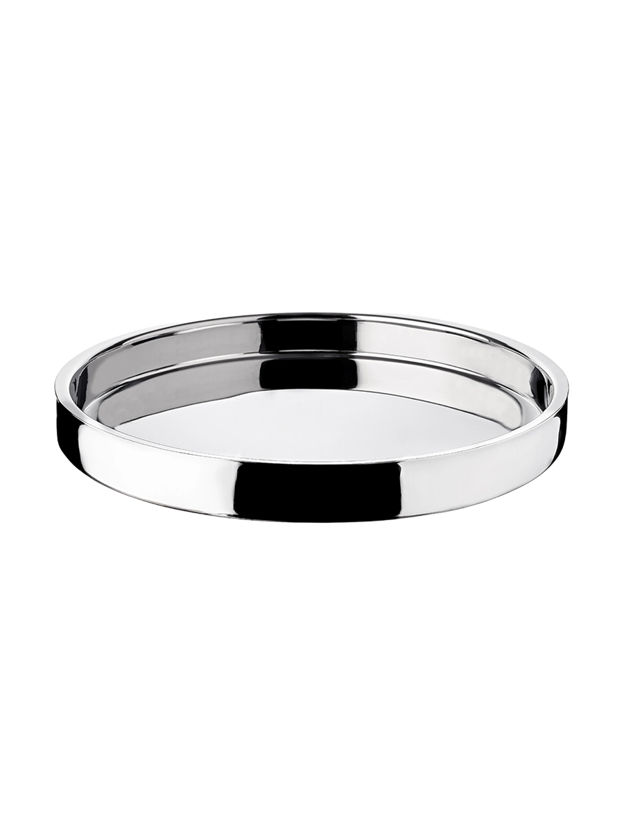 
Large Premium Serving Tray "Hugo" - High-Gloss Polished Stainless Steel