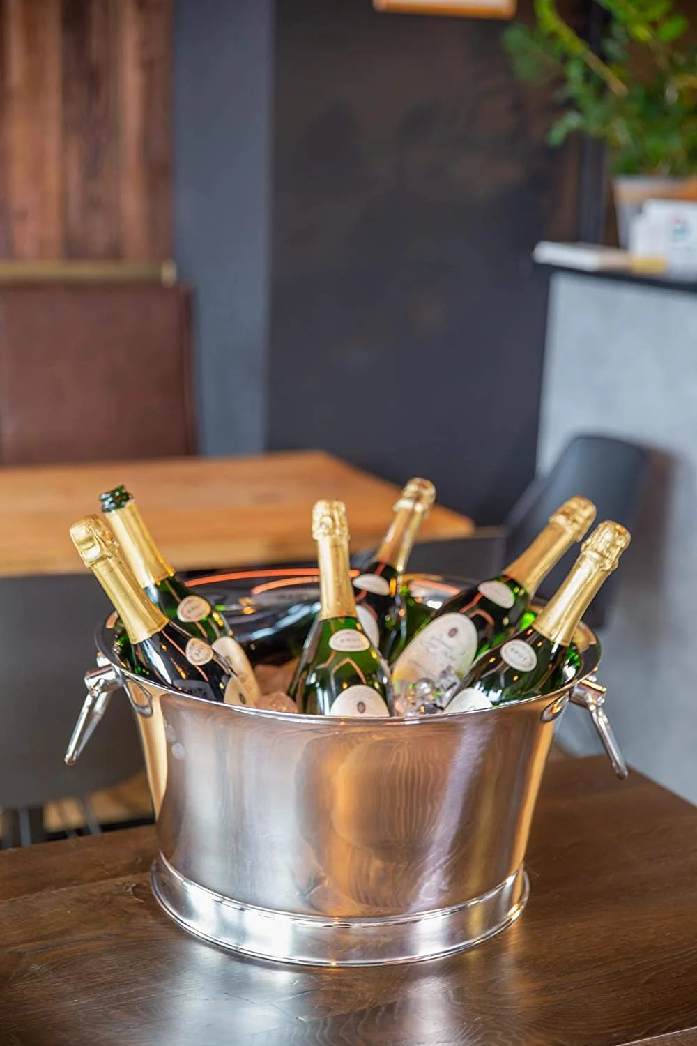 
XL Premium Champagne Cooler "Samu" made of stainless steel - double-walled