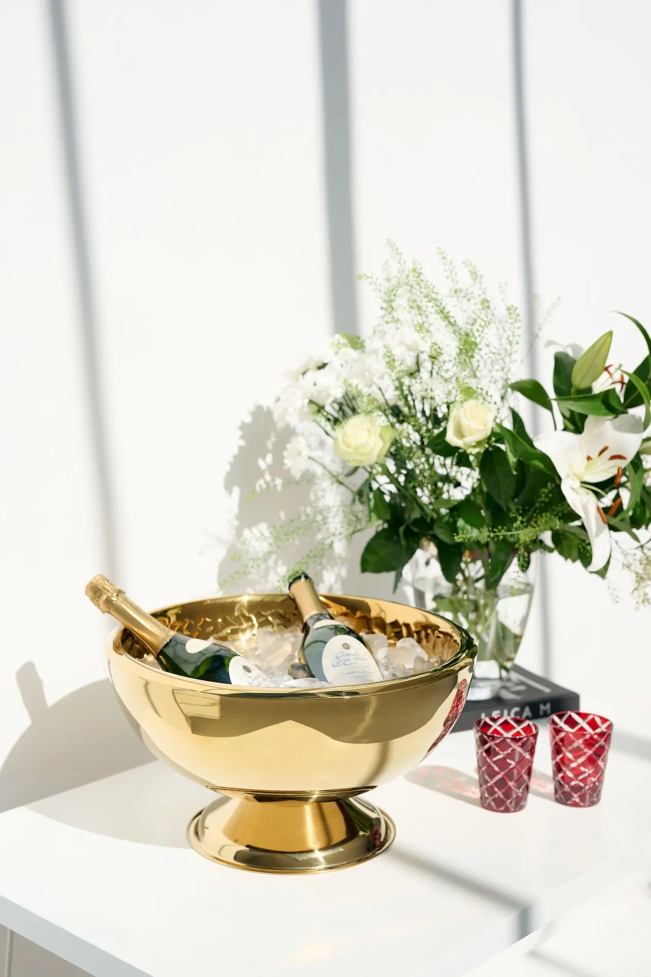 
Premium Champagne Cooler "Bruno" - high-gloss polished stainless steel
