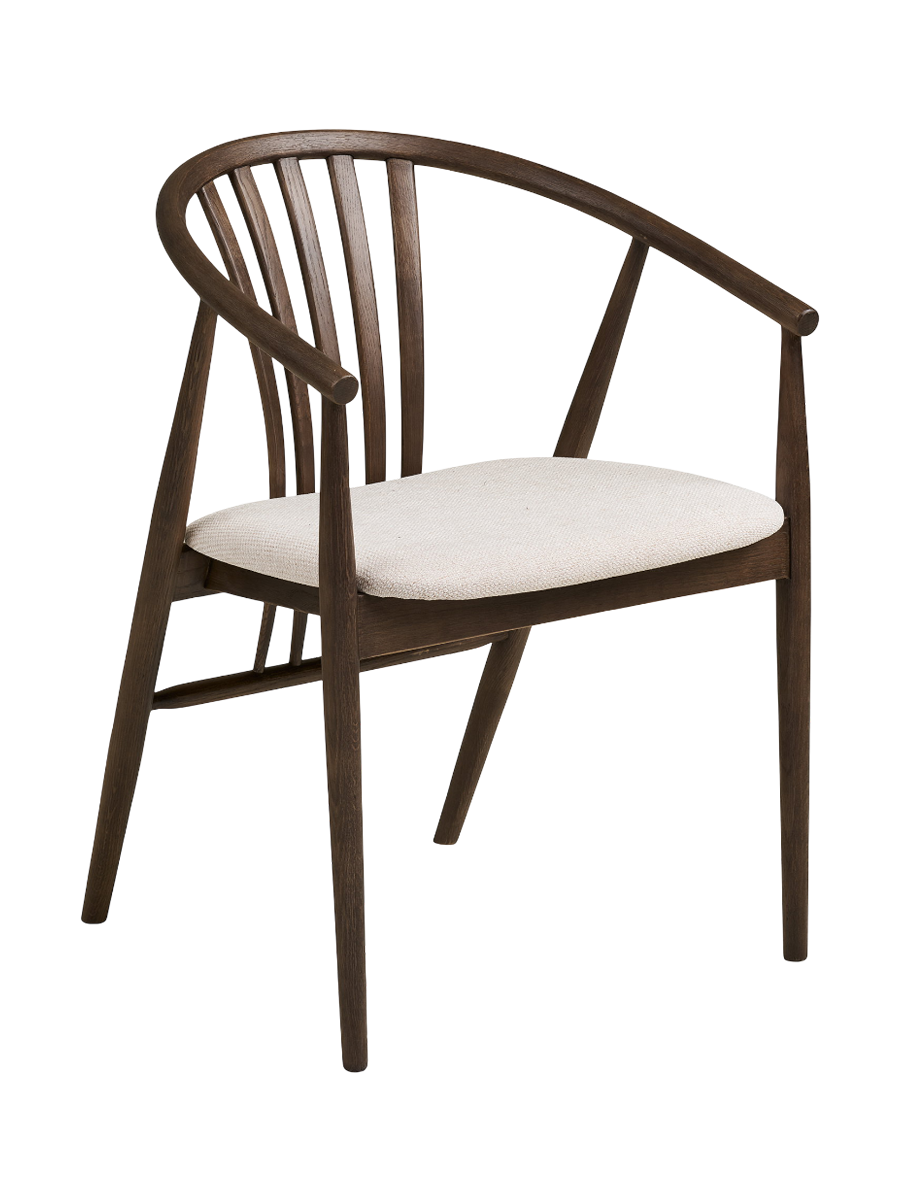 
Ensemble de salle à manger design 7 pièces « Osakka & Agustin » - Chêne brun foncé
