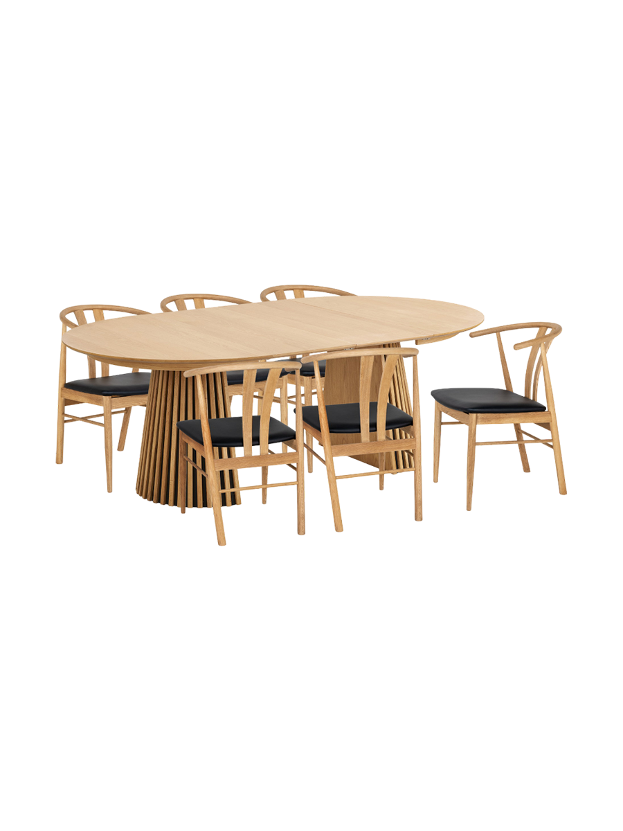 
Set da pranzo di design „Osakka & Artenara“ composto da 7 pezzi
