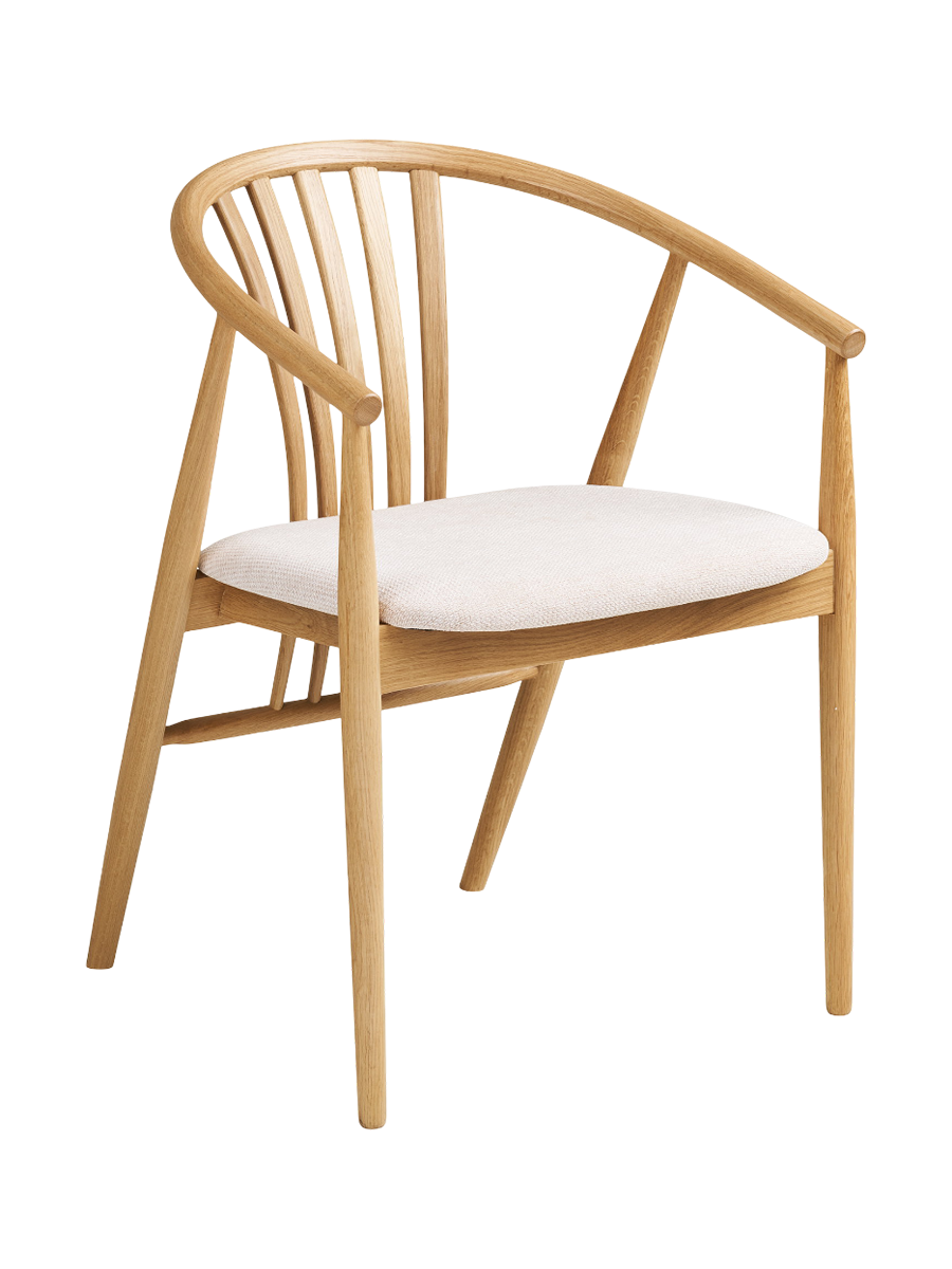 
Grande set da sala da pranzo di design in 7 pezzi «Darwin & Agustin» - Rovere Naturale
