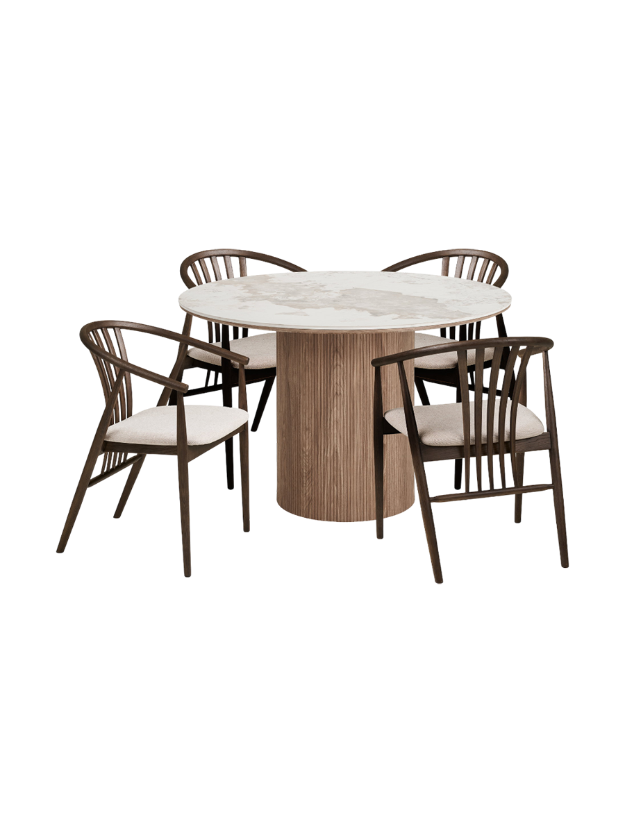 
Set da pranzo di design „Atheno & Agustin“ composto da 5 pezzi