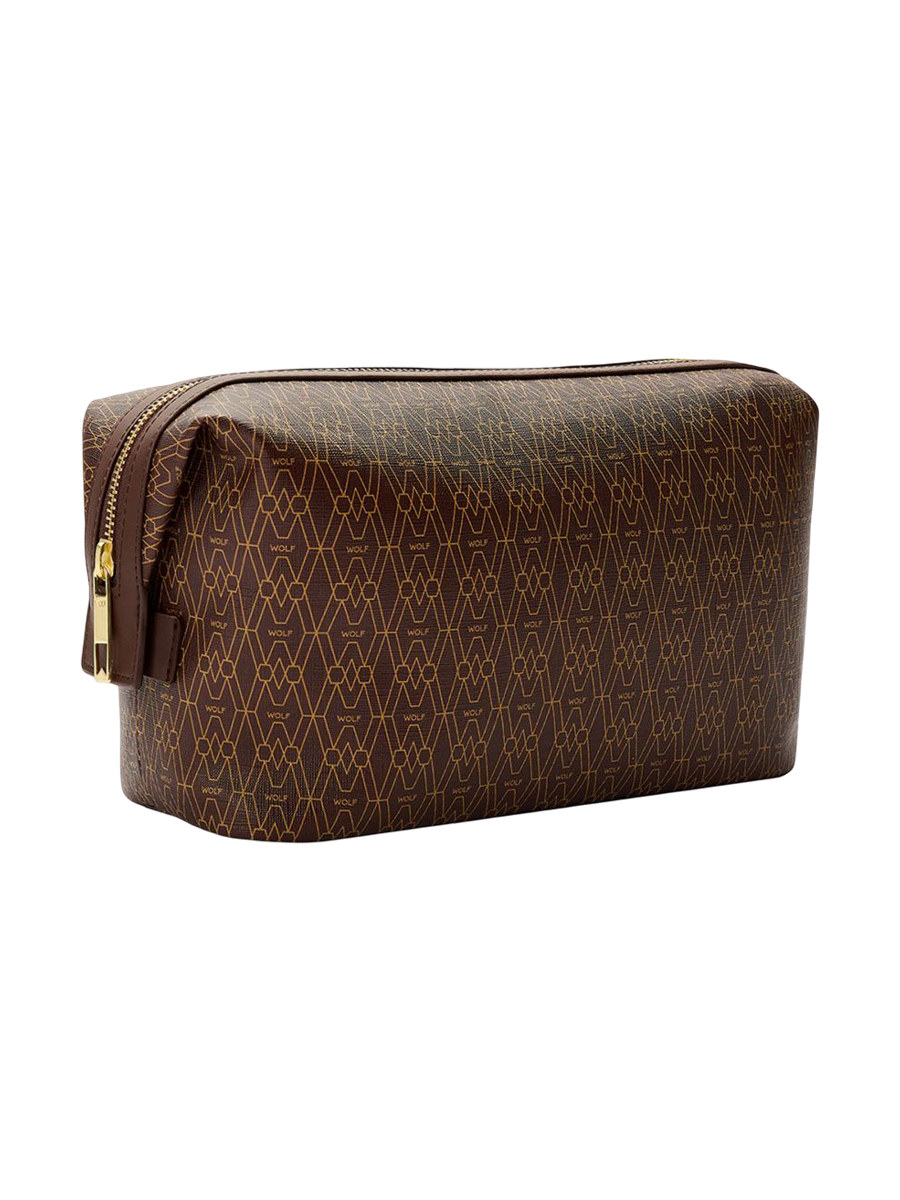 
"Signature" Toiletry Bag - Brown