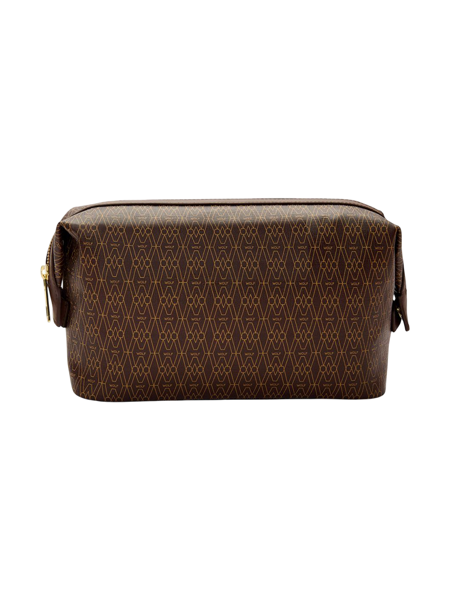 
"Signature" Toiletry Bag - Brown