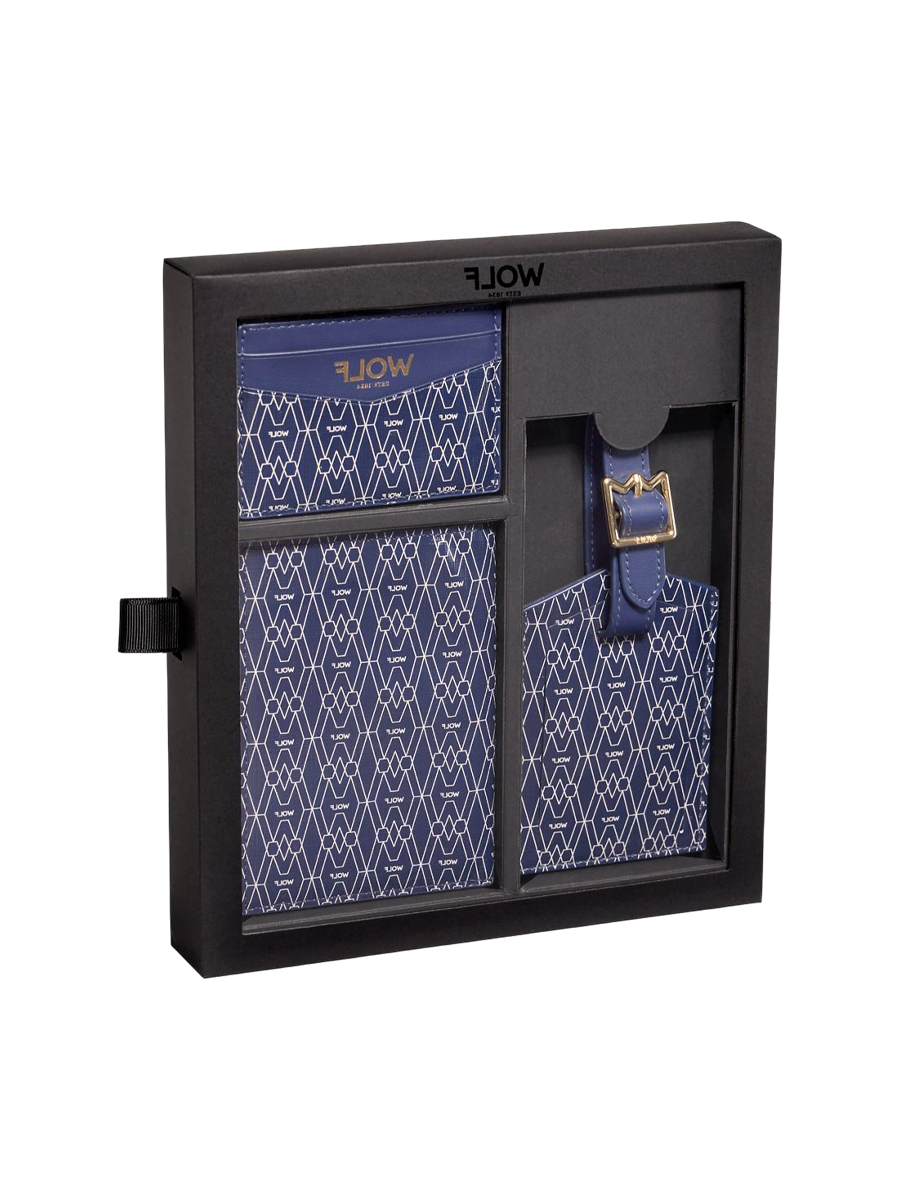 
Coffret cadeau de voyage « Signature » - Bleu