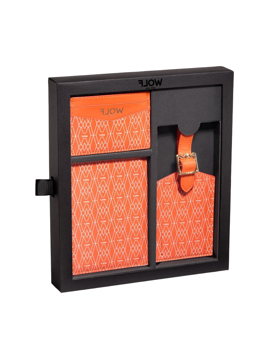 
Coffret cadeau de voyage « Signature » - Orange