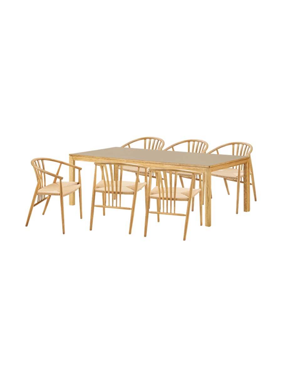 
Set da pranzo di design «Delphi» composto da 7 pezzi