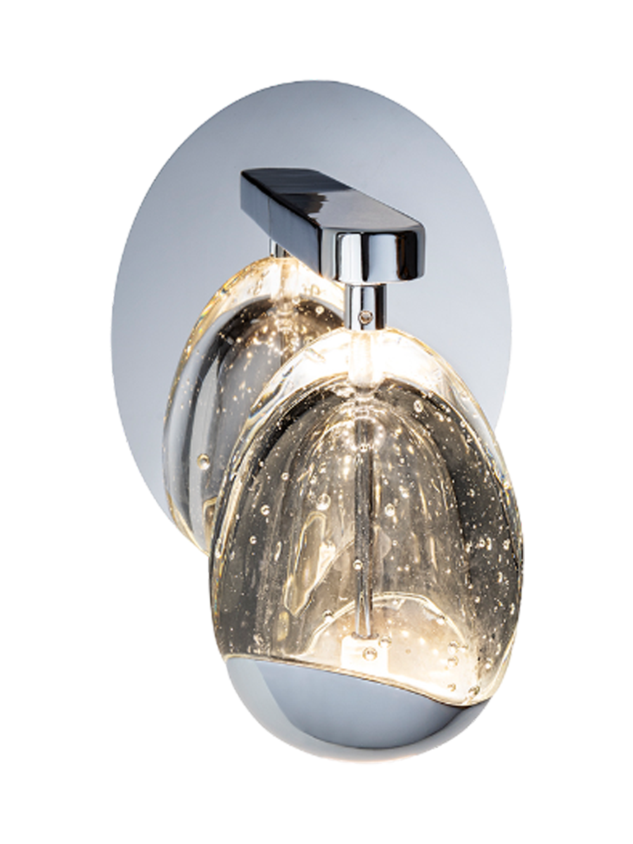 
Dimmbare LED Design Wandlampe „Rocio“, Silber