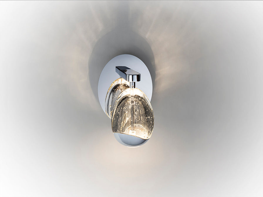 
Dimmbare LED Design Wandlampe „Rocio“, Silber